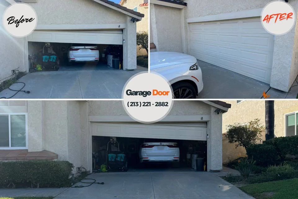 Before and after: garage door repair Soldotna, AK